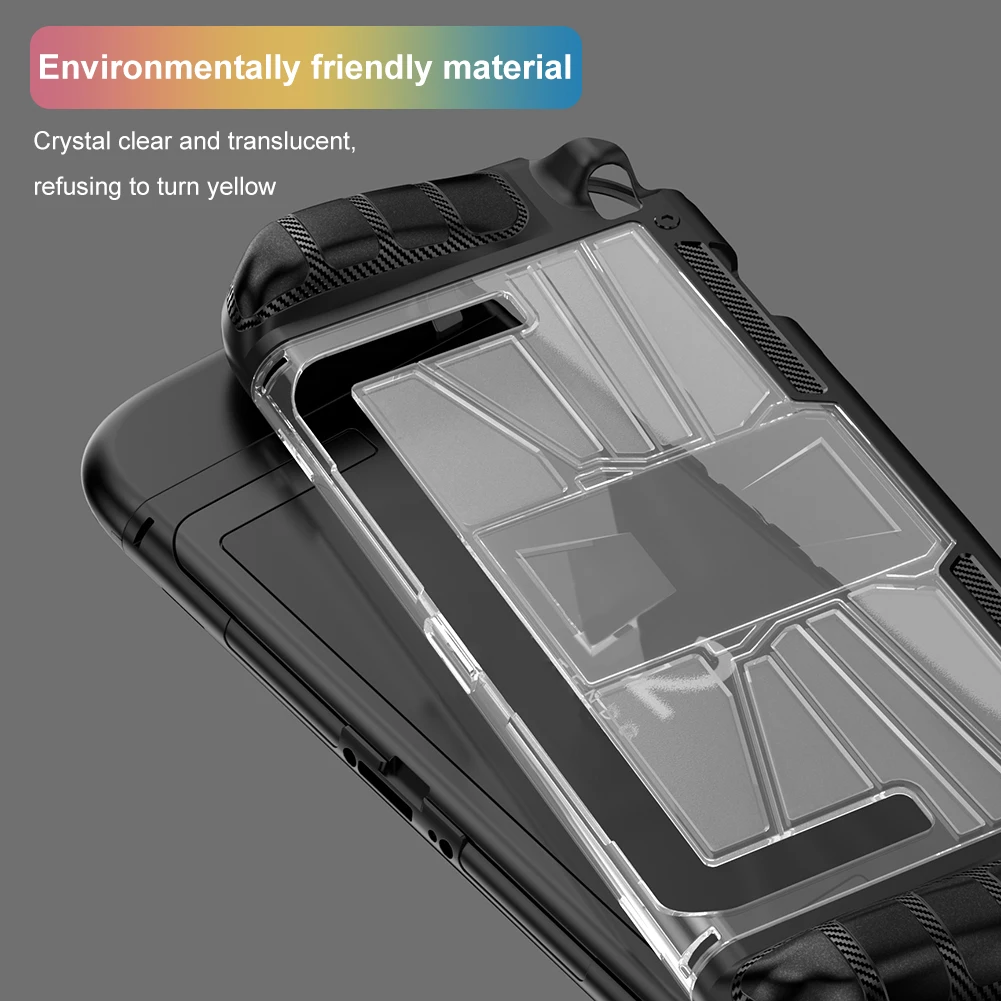 닌텐도 스위치 2 2025 용 보호 케이스 스탠드 구멍 게임 액세서리가있는 스위치 2 콘솔 용 TPU + PC 휴대용 커버