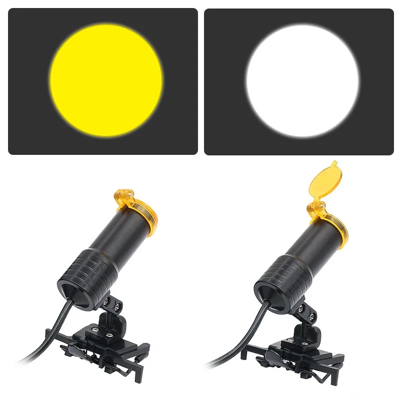 Yellow Filter for LED Headlamp Dental Loupes Useful Lab Illumination Optical Binocular Magnifier Accessories