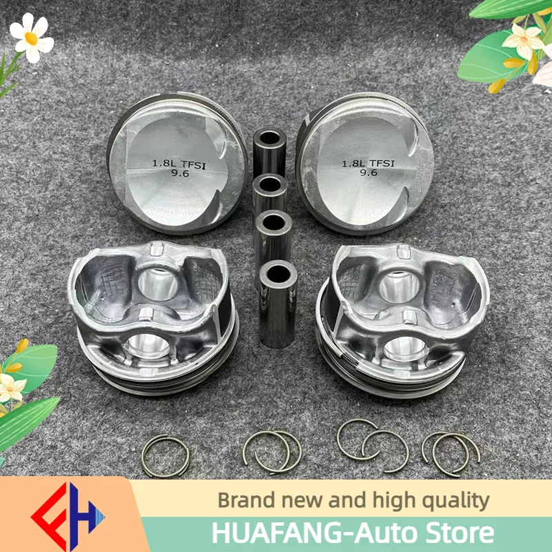 Original New 06h107065Bs Pistons & Rings Assembly Std 82.5mm Pin 21mm For Golf Passat Cc A3 A4 A5 Ea888 1.8t 16v 198 151 C