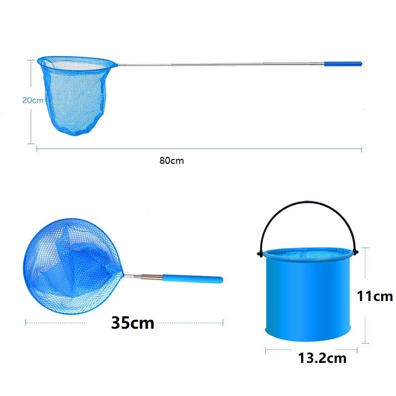 Rete da pesca retrattile Insetti Farfalla Rete da libellula Rete da pesca portatile per esterni Gioco divertente per bambini Giocattoli da pesca