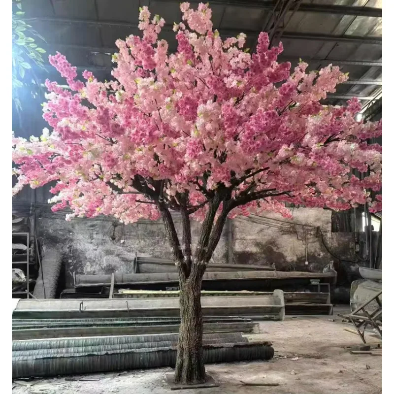 

Pink Artificial Arch Cherry Blossom Tree for Bubble Tea Shop Decoration