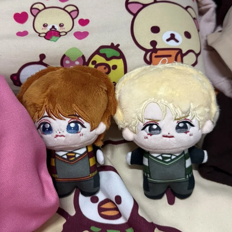 10cm Pluszowe Figurki Harry'ego Pottera Anime Malfoy Hermione Ron Cosplay Kreskówkowe Zabawki Bawełniane Breloczki Dekoracja Plecaka Prezent ACG