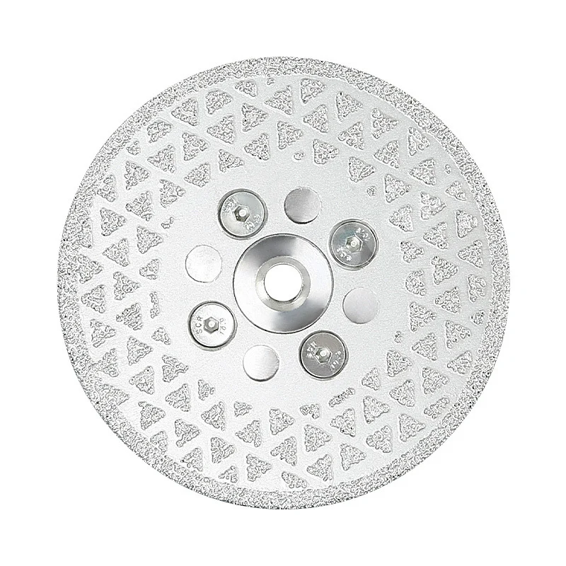 1pc M10 Vacuum Brazed Diamond Grinding Wheel Saw Blade Double Sided Cutting Disc For Sharpener Porcelain Tile Marble Granite
