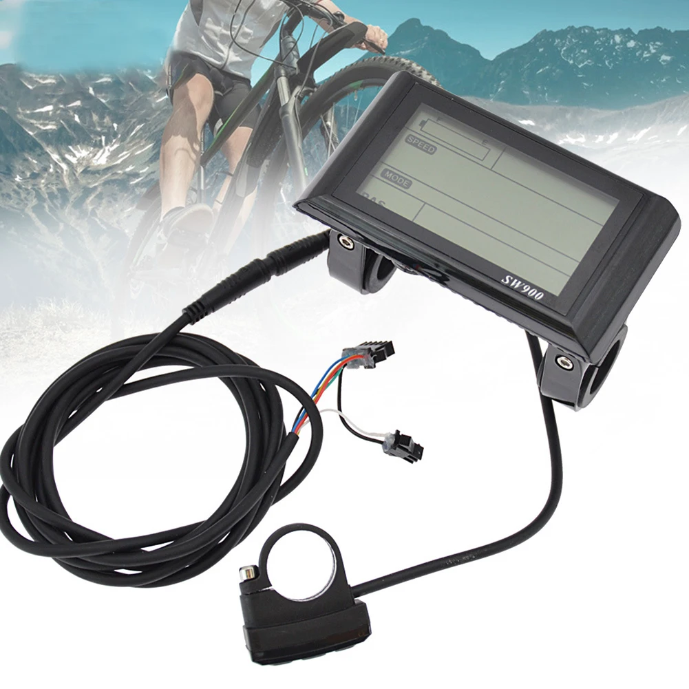 

High Quality New LCD S900 Display Speed Control Replacement Riding Speed Scooter 24/36/48V Black Control Panel