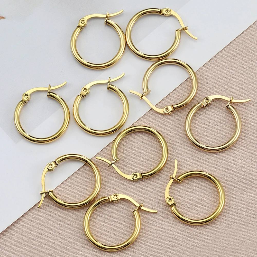 10pcs Stainless Steel Open Earrings Base for Jewelry Making Earring DIY