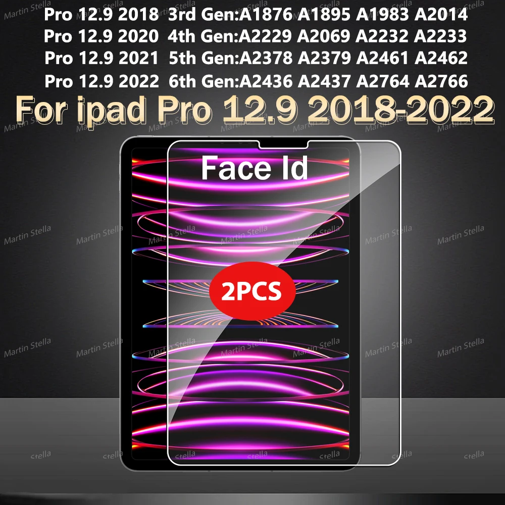 2 stuks gehard glas screenprotector voor iPad Pro Air 13 11 2024 M4 M2 Air 5 4 Pro 12.9 11 M3 M5 2025 2026 folie