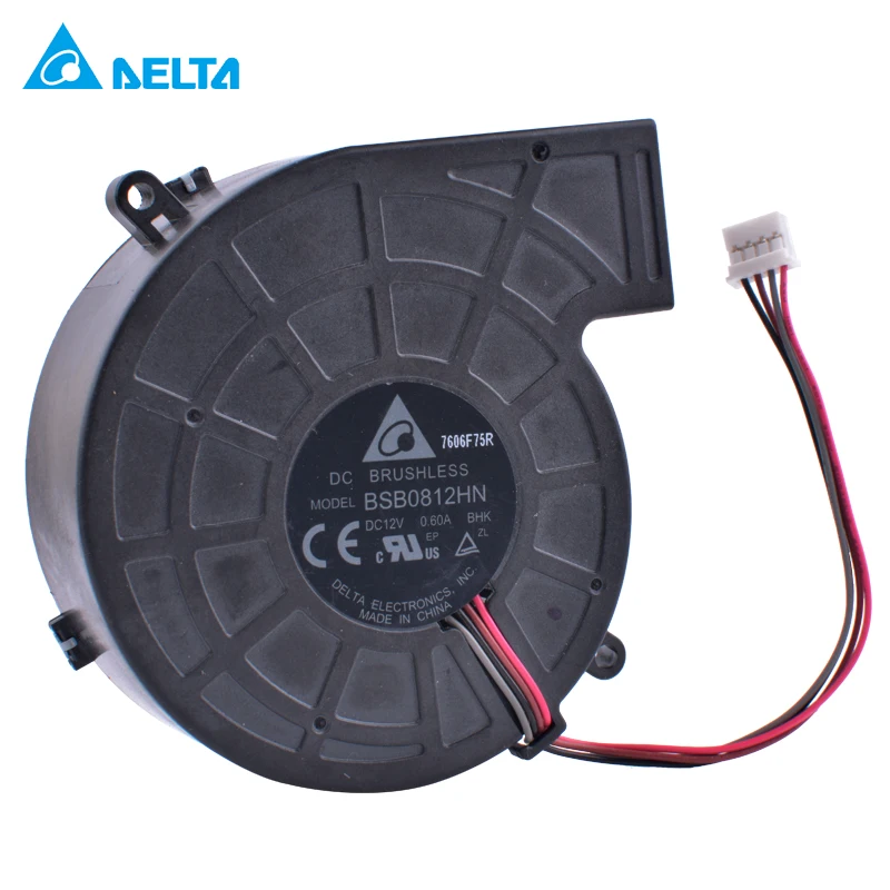 Original BSB0812HN 12V 0.60A 4-wire 4pin Original New Projector Centrifugal Turbo Blower Cooling Fan