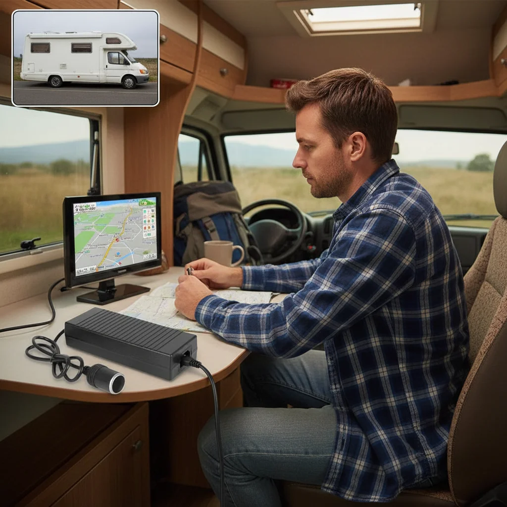 

Автомобильный адаптер питания от 220 В до 12 В, 180 Вт, вилка стандарта США/ЕС, трансформатор, защита от перегрузки, преобразователь мощности 12 В, 10 А, накачка шин