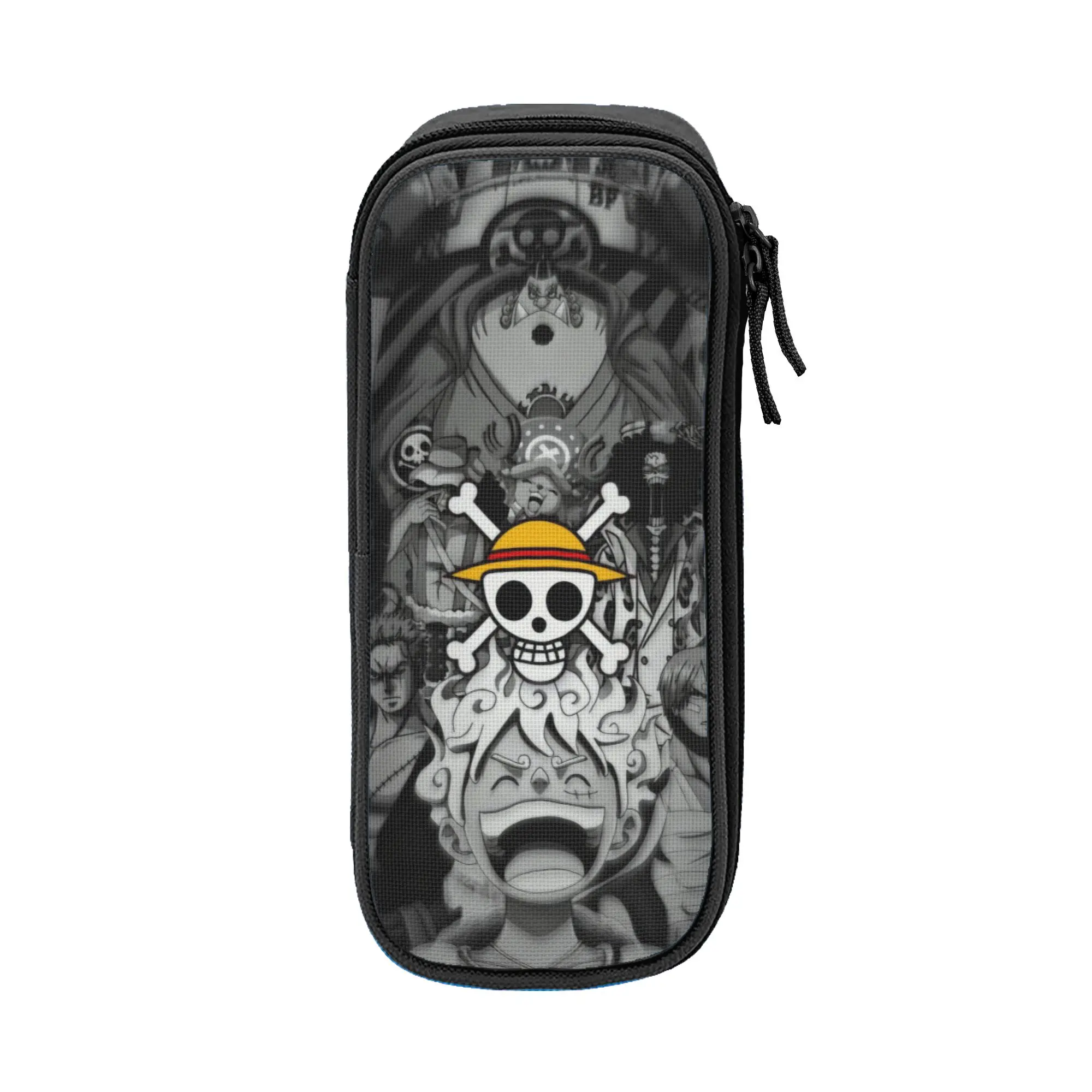 Large Pencil Case o-one-piece-e onepiece luffys Merch Double Layer Pencilcase Girl Make Up Bag Birthday Gift