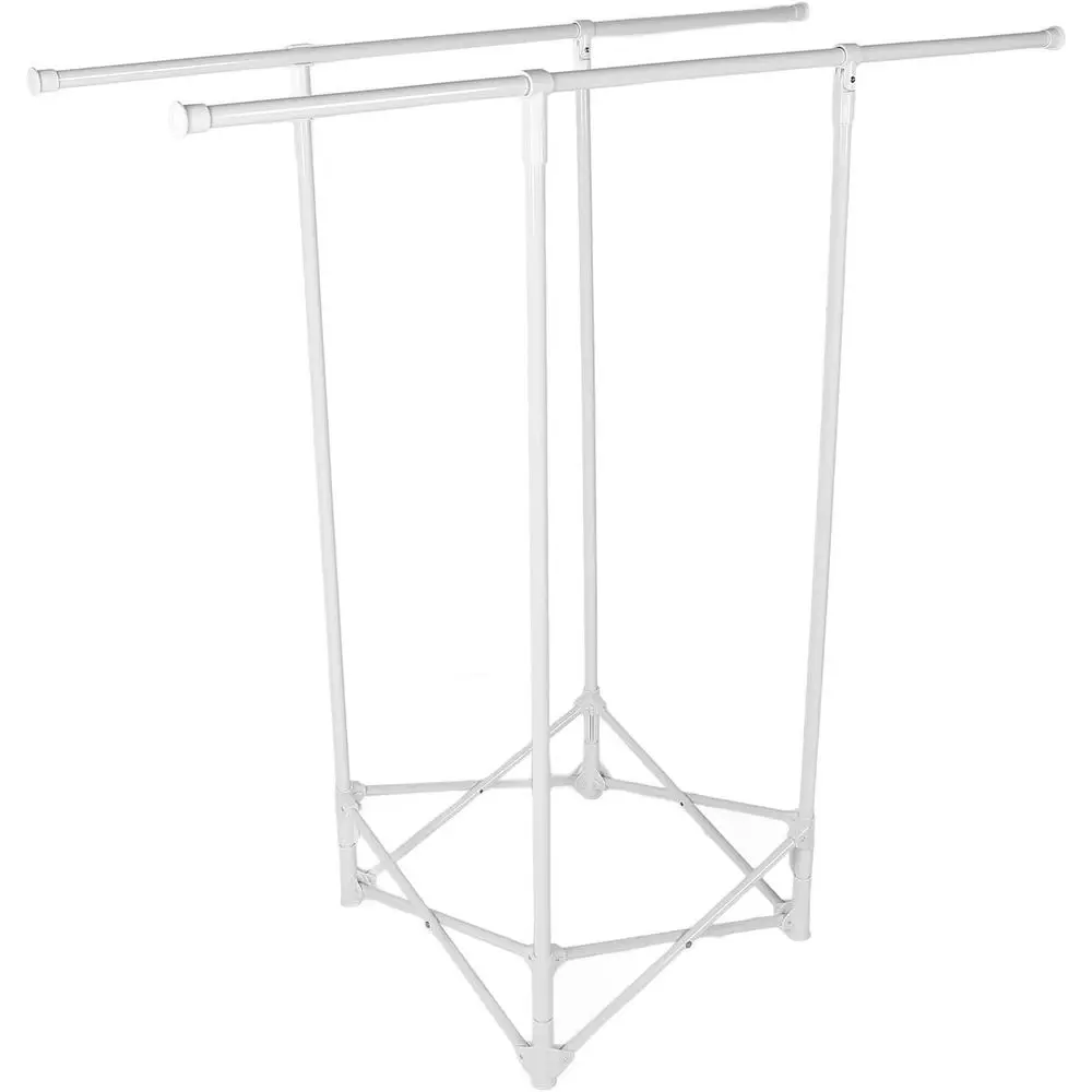 Portable Folding Clothes Drying Rack - Multifunctional, Space-Saving for Indoor & Outdoor Use, Carbon Steel & ABS Material