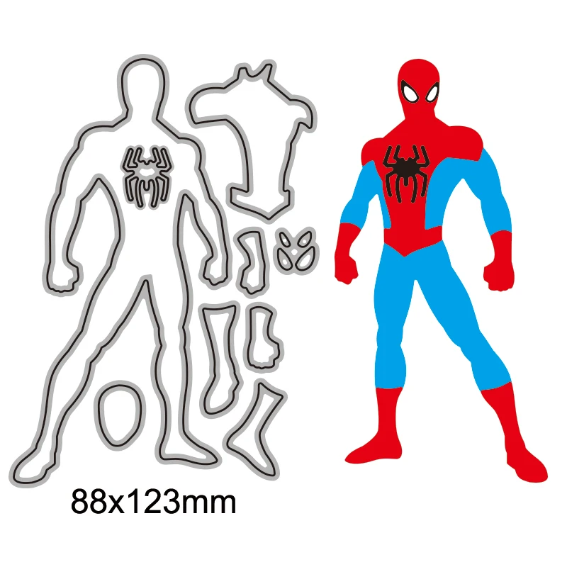 Disney Spiderman wykrojniki do wycinania dla majsterkowiczów księga gości tworzenie kartek z papieru dekoracyjne rękodzieło wykrojnik New Arrival