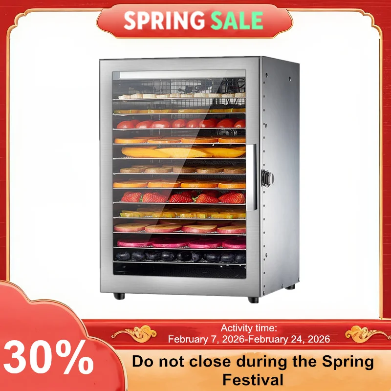 12 Lớp Máy Sấy Khô Hoa Quả Thịt Bằng Điện Sấy Khô Cho Rau Quả Thực Phẩm Dehydrator Sấy Khô Cho Rau Củ Và Hoa Quả Sấy Máy