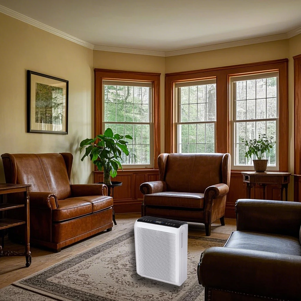 AROEVE Purificador de ar com controle de toque de 1504 pés quadrados, temporizador inteligente de 3 velocidades, filtros laváveis, para pêlos de animais de estimação, pólen, quarto de fumaça, MK07