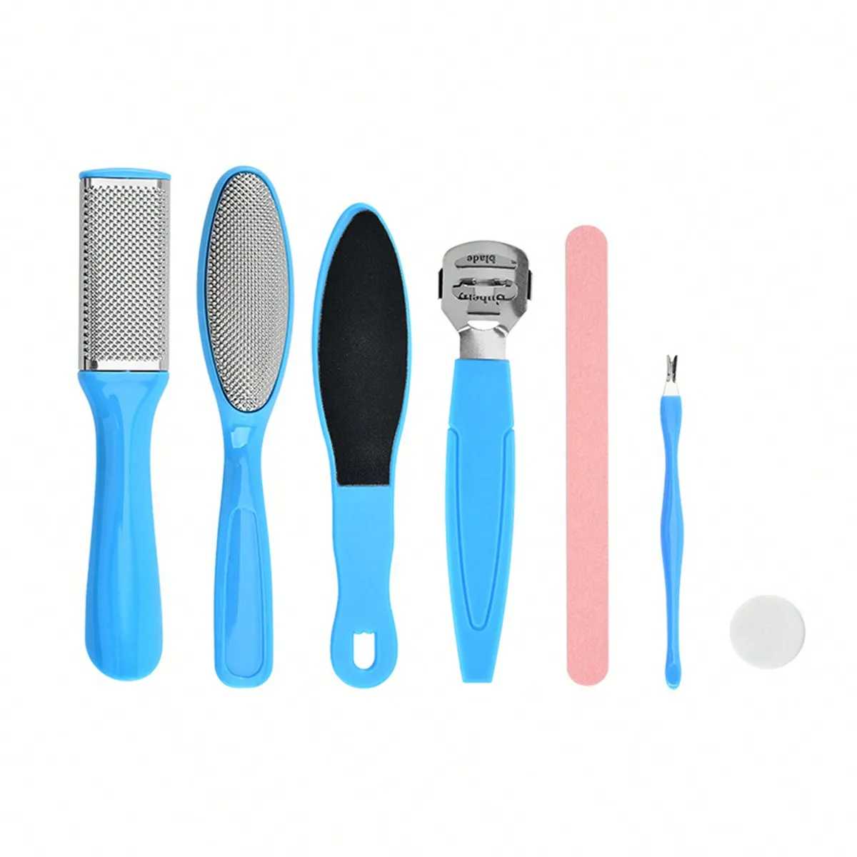 Ensemble d'outils de soins des pieds, dissolvant de callosités, épurateur exfoliant, crème réparatrice de fissures au talon, lime pour les pieds, séparateur d'orteils, 8 pièces