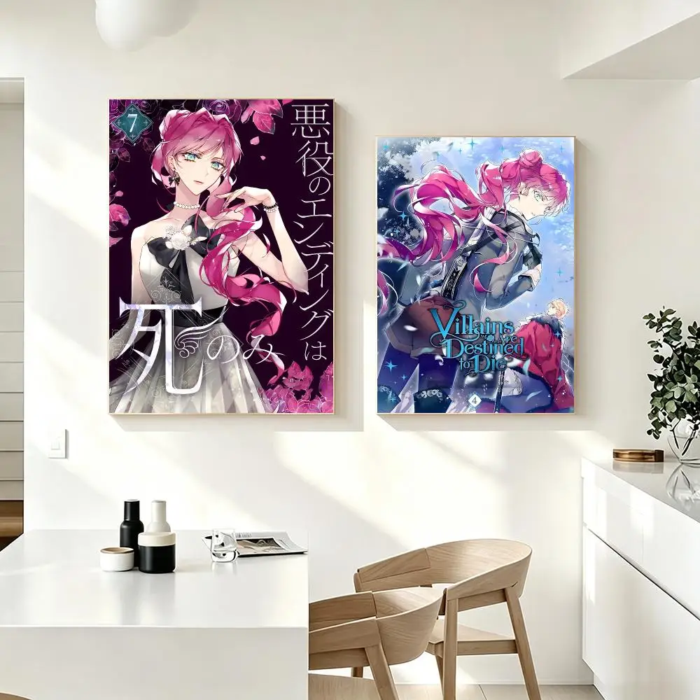 Villains Are Destined to Die Poster Poster HD Printing Fresh Elegant Style Wall Art Home Decor For Living Room Bedroom Gift