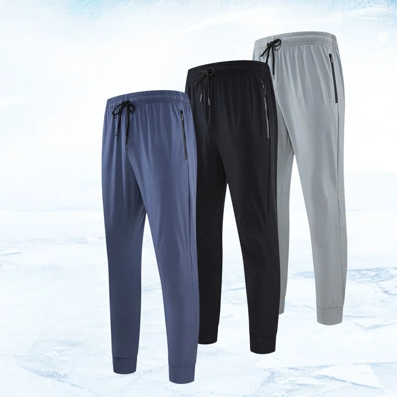 

Мужские баскетбольные брюки для бега 2026 года, летние, быстросохнущие, дышащие, высокоэластичные, свободного кроя, с боковыми карманами, для спорта и тренажерного зала