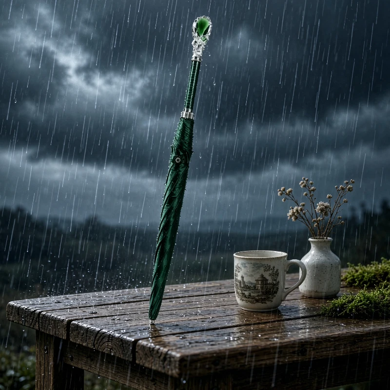 Men Long Handle Automatic Umbrella Solid Color Retro Business Style Strong Windproof Reinforced Frame Outdoor Daily Use 장우산
