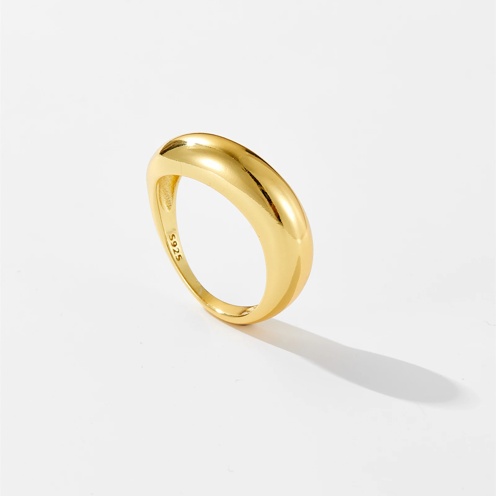 VEWANT Women 100% 925 Sterling Silver Gold Ring Women Rock Punk Circle Simple 2024 Luxury Fine Wedding Anniversary Jewelry