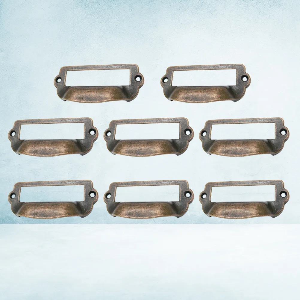 

Набор из 8 ручек-кнопок в форме ракушки, из цинкового сплава, бронзовые, для шкафов, ящиков, гардеробов, чемоданов, дверей, современная декоративная фурнитура для дома