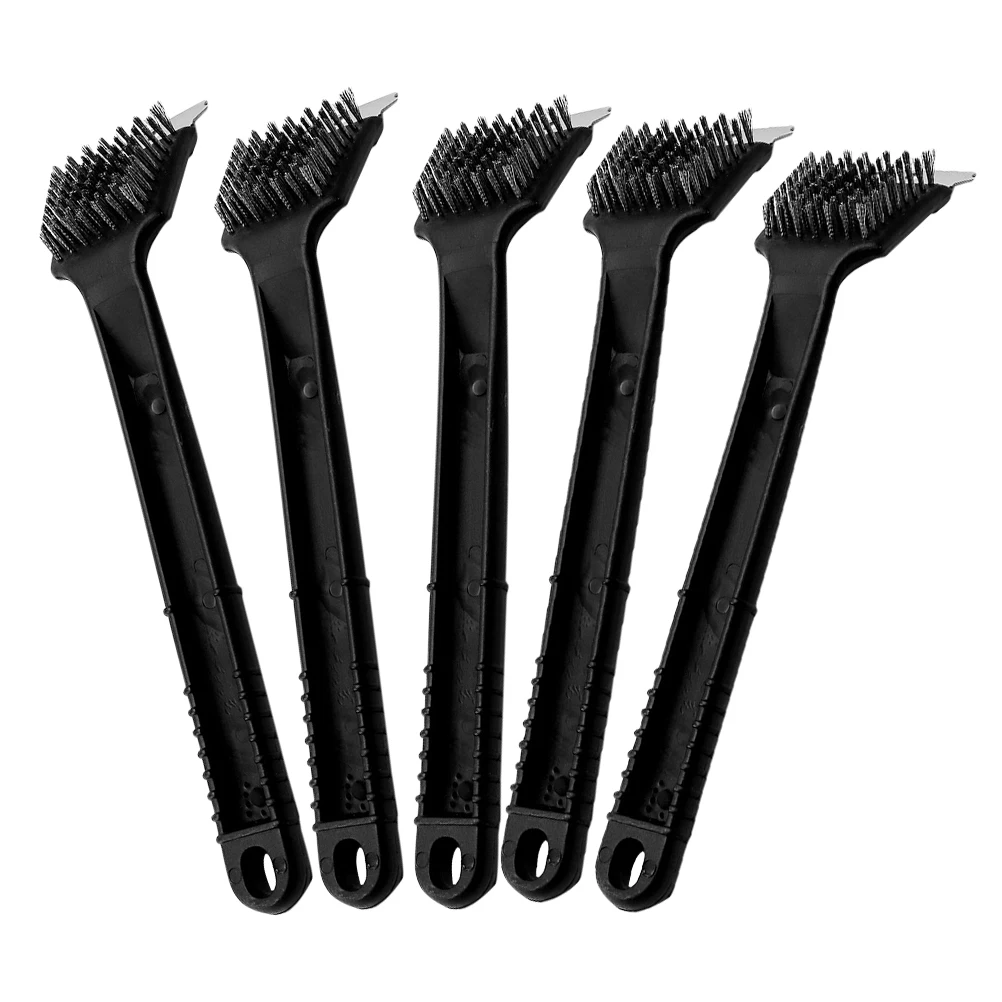 

5pcs Bird Cage Cleaning Brush Long Handle Stainless Steel Nonshedding Bristles Parrot Cage Accessories Shovel Pet Bird Poop