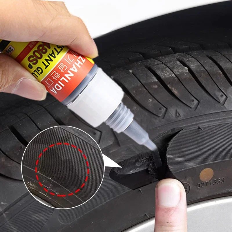 

KMIND Car Motorcycle Bicycle Tire Repairing Glue Car Seal Strip Repair Glue Agent Emergency Portable Tyre Repair Instant Glue