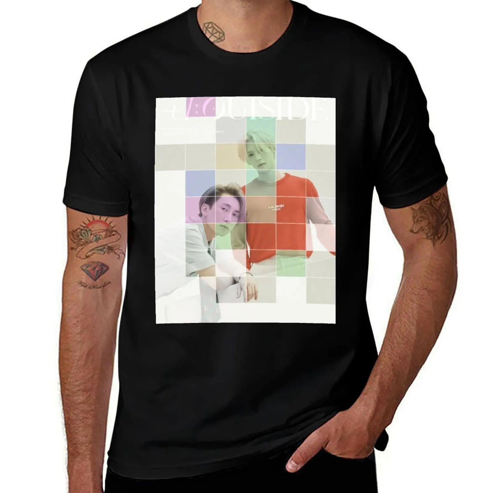 

BTOB OUTSIDE T-Shirt valentines clothes oversizeds oversize t-shirts man mens workout shirts