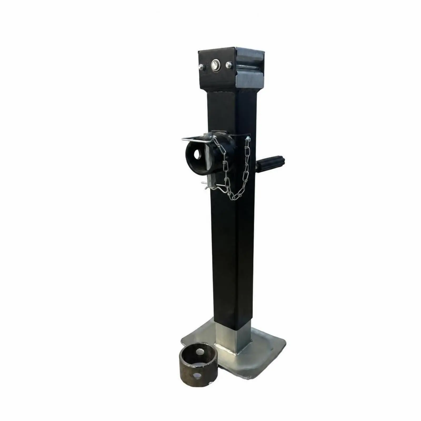 Manual Trailer Jack Heavy Duty Side Wind Crank 5000lb for Utility Boat Trailer with Round Mounting Sleeve