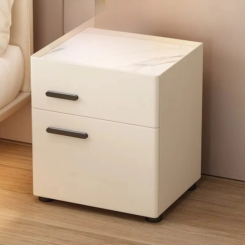 

New smart bedside table, bedroom locker, simple charging locker with light