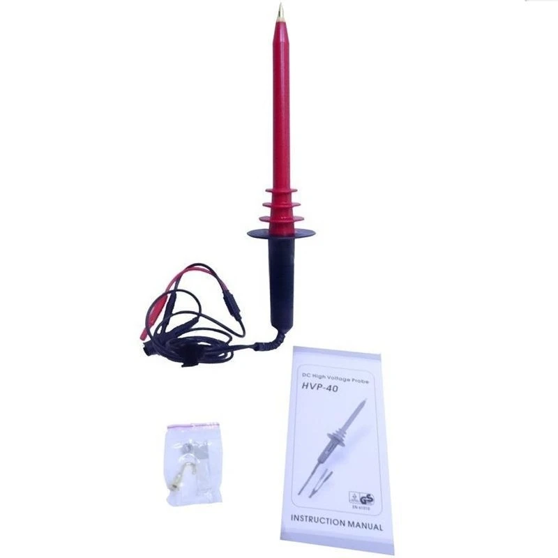 HVP-40 AC and DC dual-purpose high voltage attenuation probe 1000:1 connected to multimeter high voltage test rod