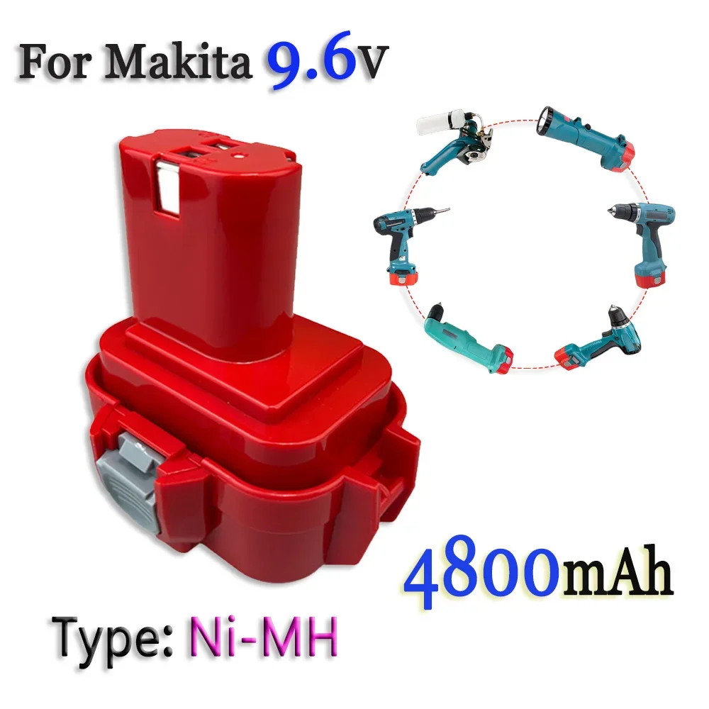 

9.6V 4800mAh/4.0Ah Power Tools Battery For Makita 9120 9122 9133 9134 9135 9135A 6222D 6260D PA09 L70