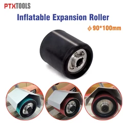 90*100*19mm Wire Drawing Drum Expansion Roller Inflatable  Rubber Drum Polishing Wheel for Wire Drawing Polisher