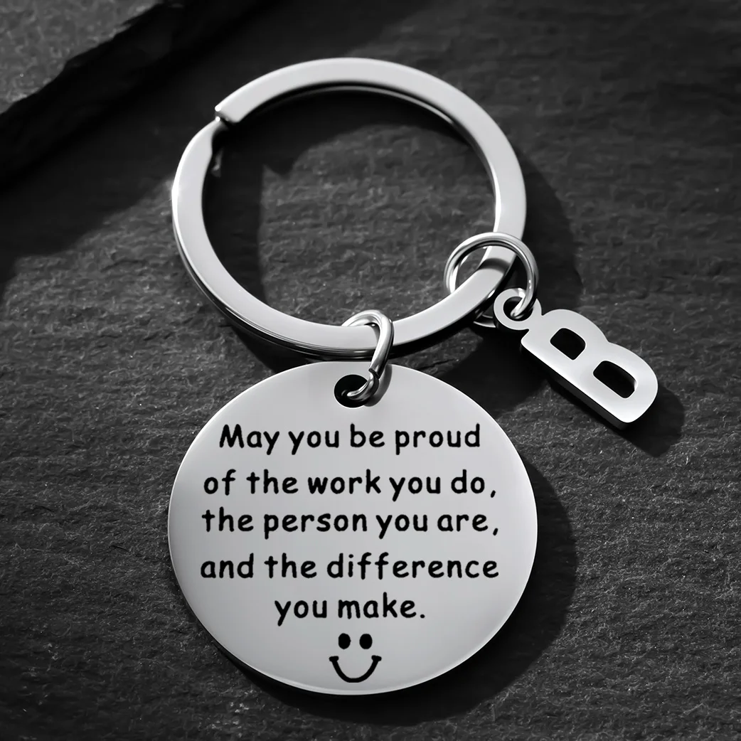 Porte-clés inspirant pour les collègues, cadeau d'appréciation de l'équipe pour le remerciement des employés, cadeau de motivation pour le collègue