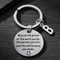 Inspirational Keychain for Coworker Leaving - Team Appreciation Gift for Employee Thank You - Motivational Present for Colleague
