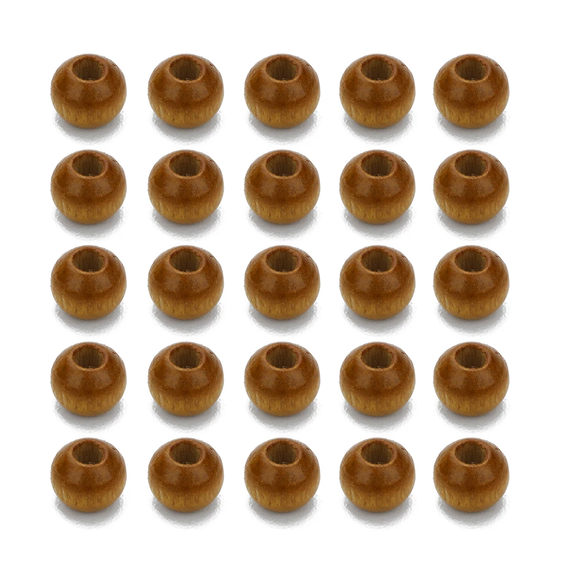 500pcs/lot Abacus Shape Natural Wooden Beads Flat Round Loose Spacer Beads For Jewelry Making Diy Bracelet Necklace Accessories