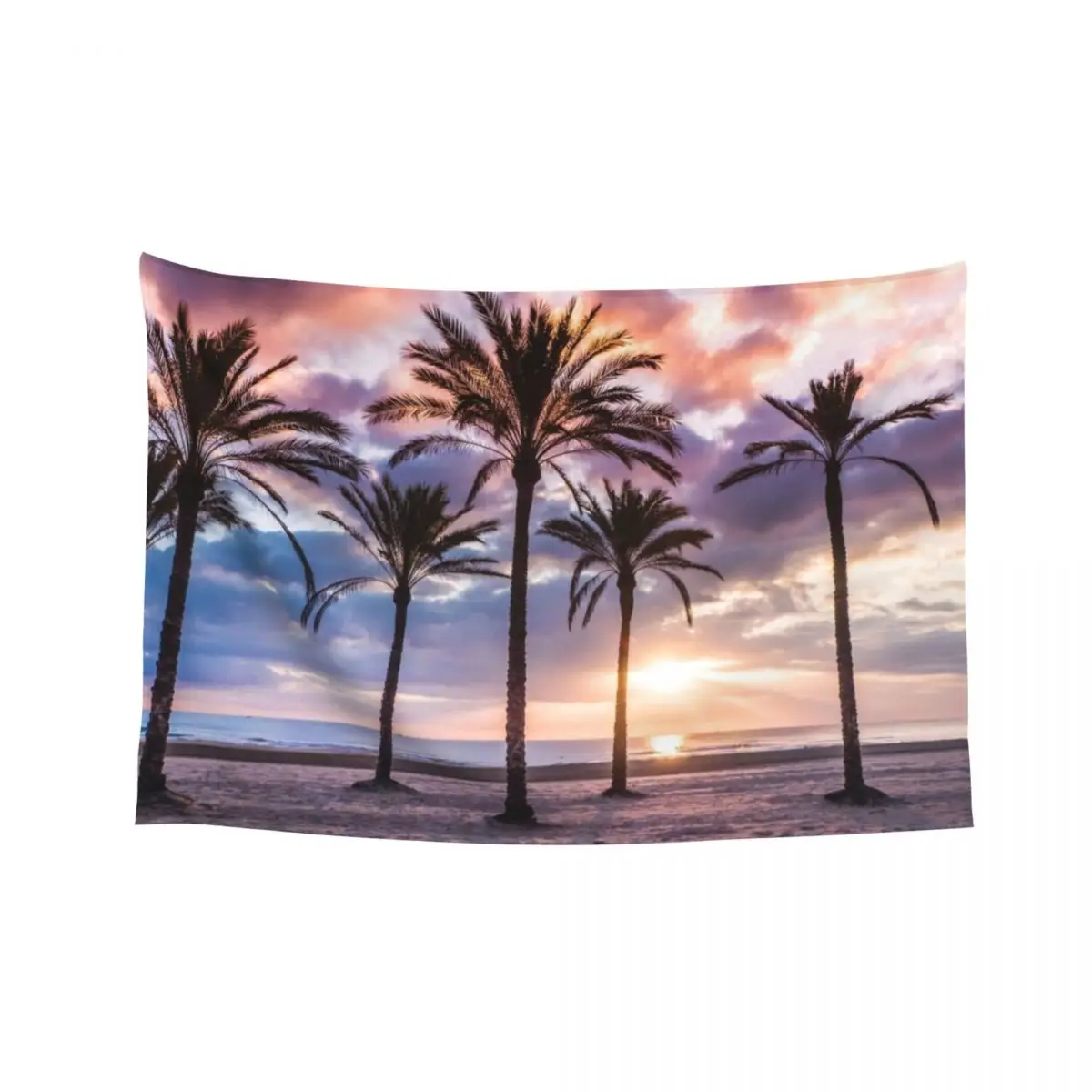 

It Is Sunrise Time On Colorful Beach Tapestry Decoration Bedroom Wall Tapestries Decoration Room Tapestry