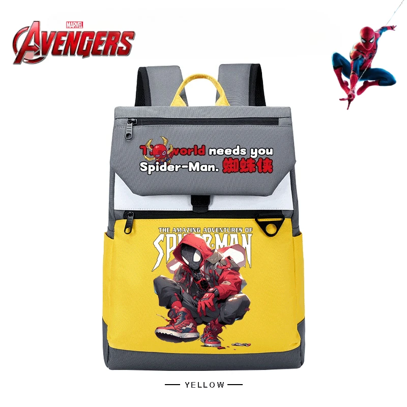 

Marvel SpiderMan Cartoon Cute Student Backpack Creative Personalized Boys Computer Storage Travel Shoulder Bag Gift Wholesale