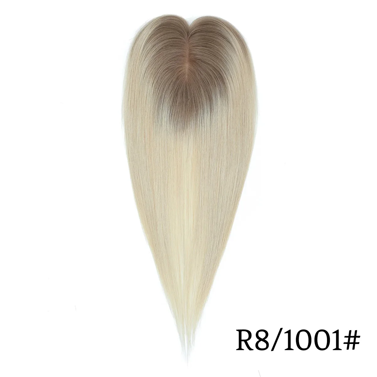 Steil haar topper voor vrouwen Remy menselijk haar Ombre haarstukjes Machinegemaakte haartoppers met 3 clips Menselijk haar toupetje