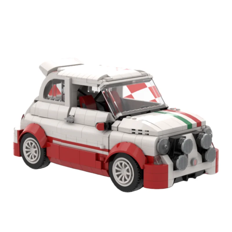 

Креативная модель красного автомобиля MOC — игрушечные блоки из мелких деталей (1102 штук) — подходит для всех энтузиастов, чтобы собрать, как на столешнице