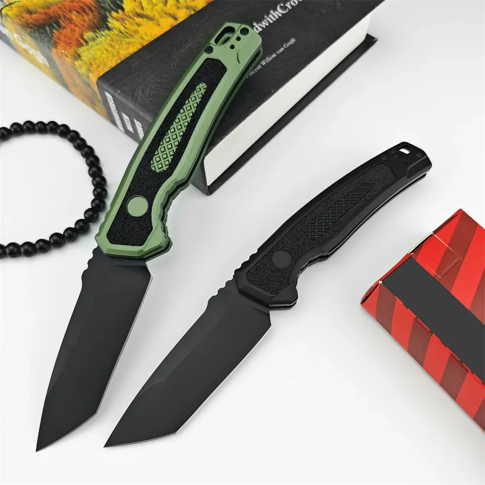 Imagem -06 - Outdoor Caça Folding Pocket Knife Ferramentas de Autodefesa Camping e Pesca Tanto Blade Aluminum Handle ks 7105 au to Cpm-m4