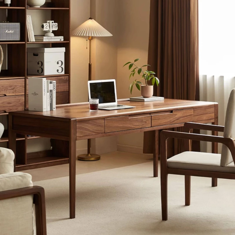 North American Style Office Desks Minimalist Design Modern Hotel Office Desks Homestay Villa Furniture Schreibtisch Ls40bgz