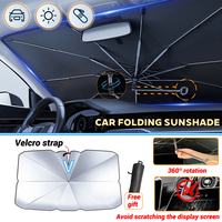 Car Sunshade Windshield Umbrella with 360°Rotation Bendable Handle Front Window Sun shade UV Protection Summer Car Accessories