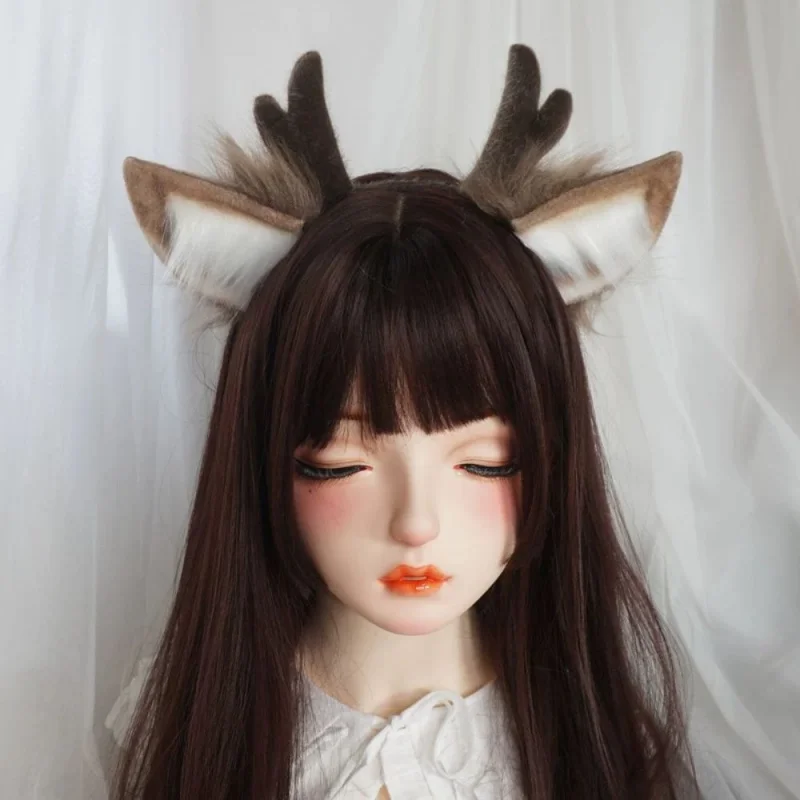 

Cute Deer Antlers Headbands Fashion Cosplay Deer Ears Hair Hoop Lolita Accessories Hair Bands Christmas Women Antlers Headpiece