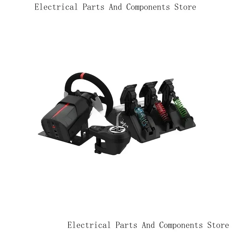 PXN-V10 Force Feedback Racing Game Aiming Wheel 900 Degree Compatible With Pc/One/Ps4