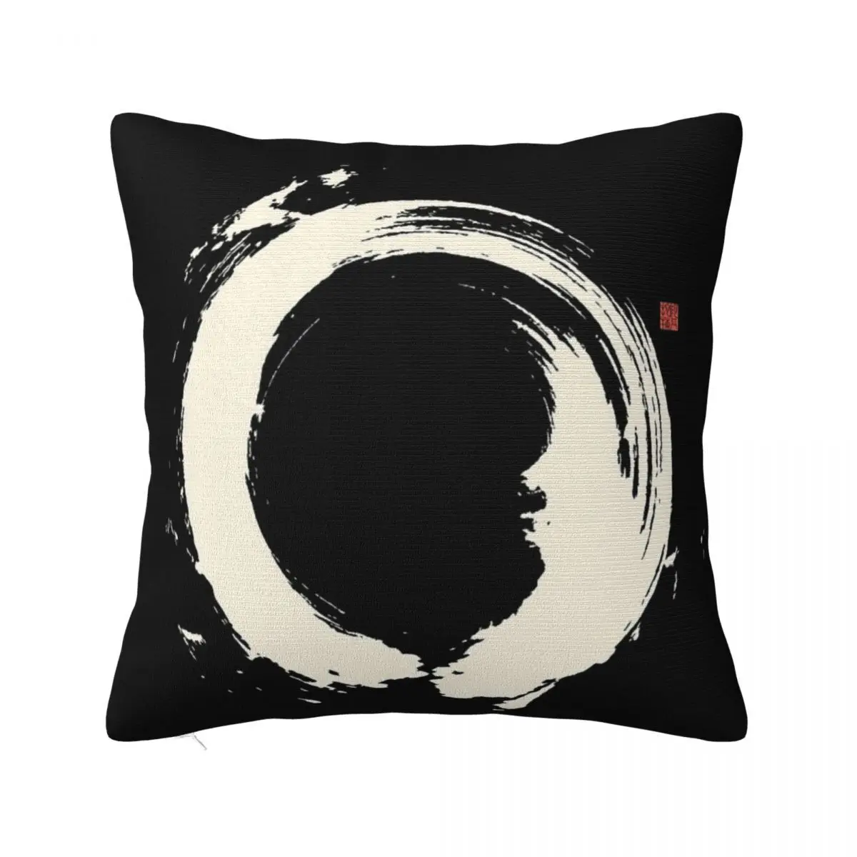 Black Enso Japanese Zen Circle Cushions Body Pillow Anime Room Decorating Items Pillow Case Pillow Cover