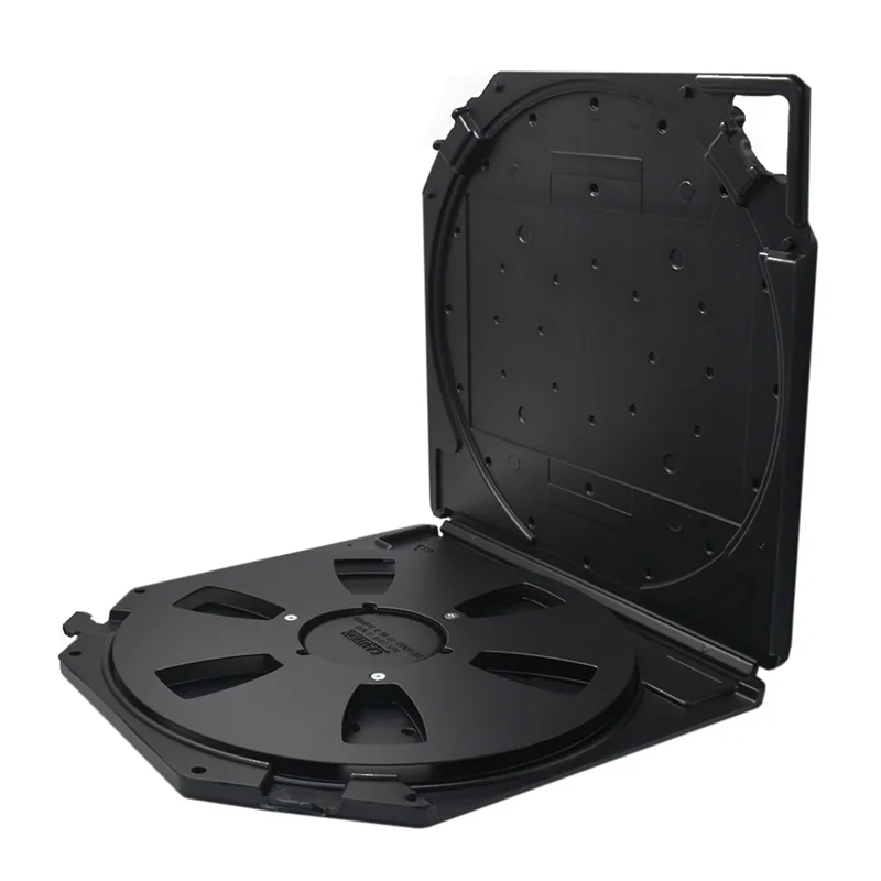 A41T 10Inch Empty Take Up Reels Storage Box With 6-Hole Empty Takeup Reel Portable Protection Case For 10 Inch Sound Tapes B
