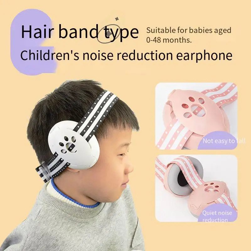 Orejeras ajustables para bebés, Mini auriculares a prueba de ruido, protección auditiva para niños, orejeras antirruido para dormir al aire libre y