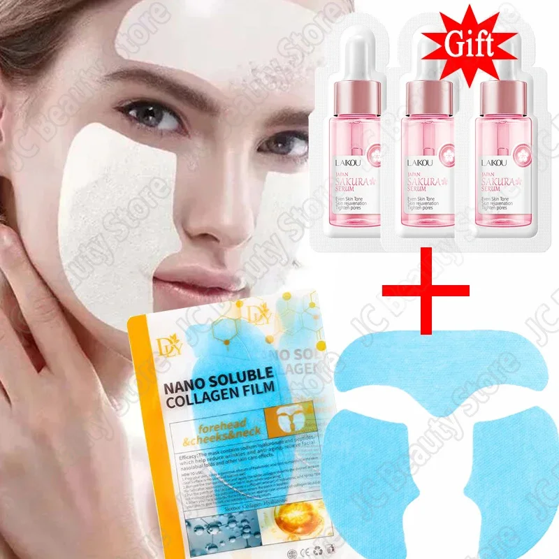 

Collagen Protein Patche Instant Wrinkle Remover Serum Set Lifting Firming Soluble Absorbable Face Filler Anti-aging Skin Care