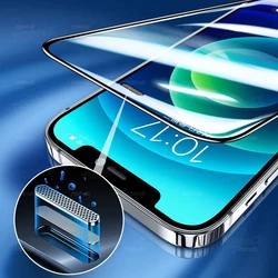 3Pcs Speaker Dust Filter Tempered Glass for iPhone X XR XS 11 12 13 Mini 14 15 16E 16 17 Air Pro Max 8 Plus SE Screen Protector