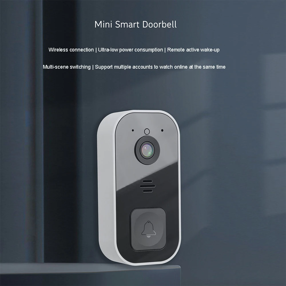 Intelligent Wireless WiFi Doorbell Waterproof Home Welcome Camera Video Doorbell Waterproof Remote Smart Ring Door Bell Chime