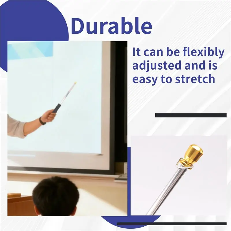 2025 Trend 9.8Ft Telescopic Flag Pole,Stainless Steel Handheld Portable Extendable Retractable Flagpole With Anti-Slip Grip